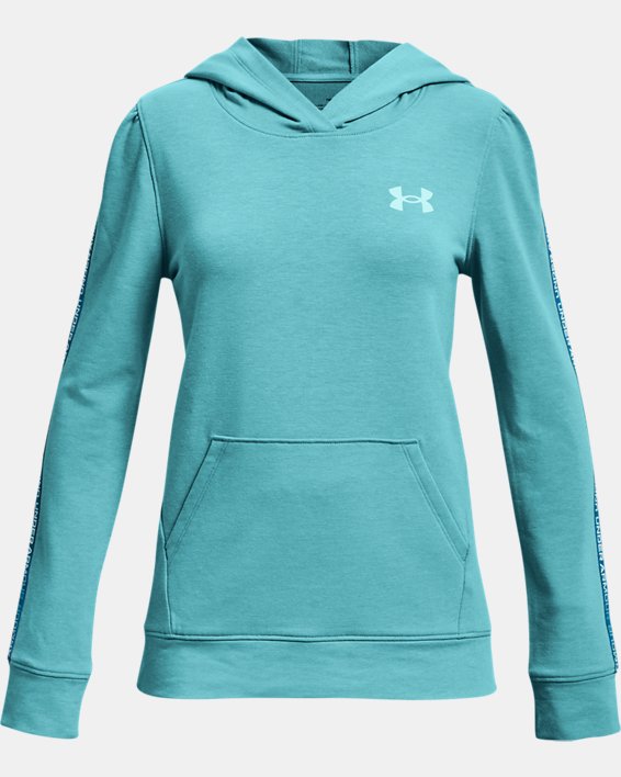 Girls' UA Rival Terry Hoodie in Blue image number 0